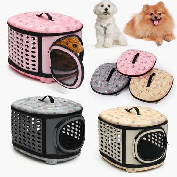 Foldable Pet Dog Cat Puppy Handbag Carrier Cage - Picture 12 of 13